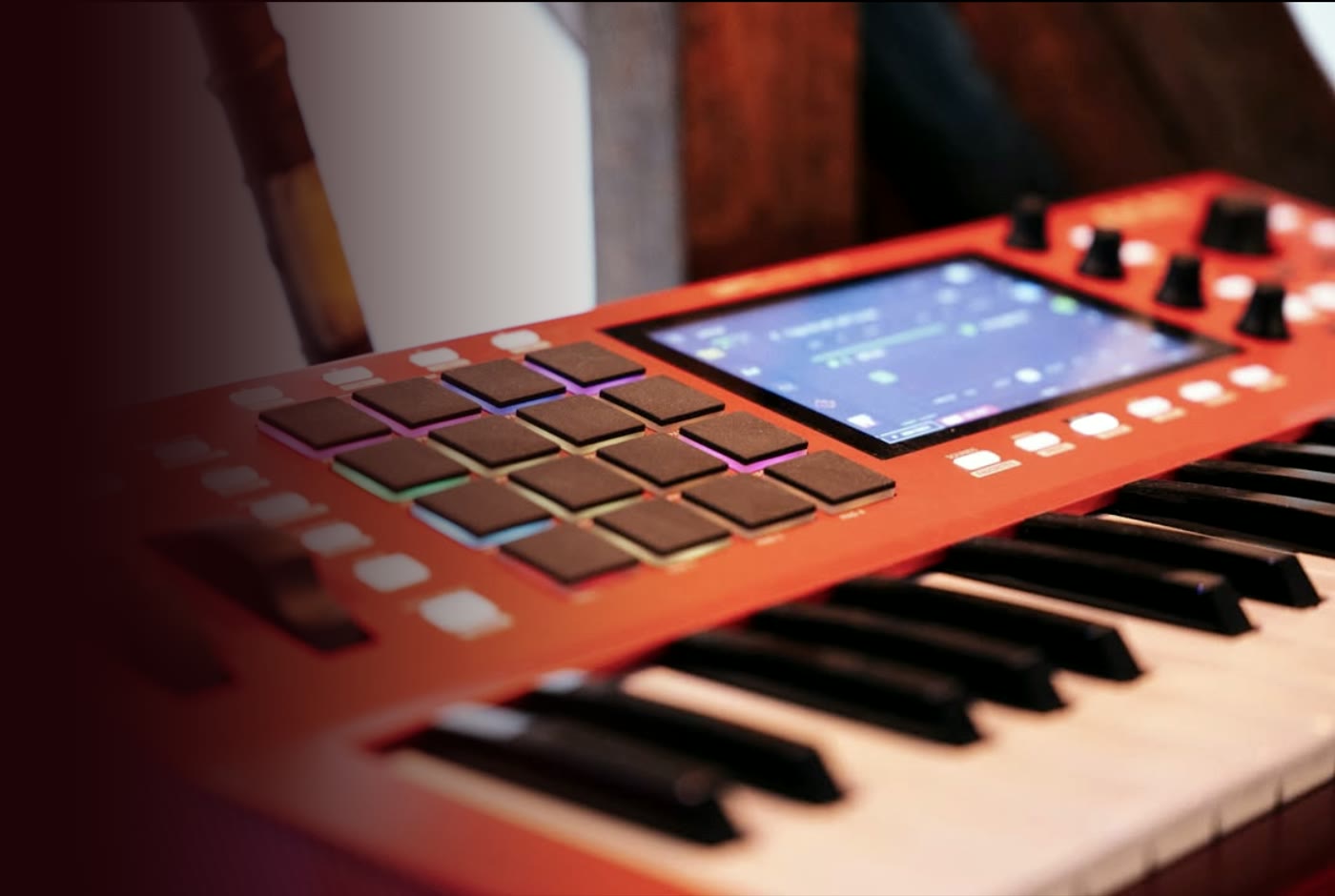 MPC Akai Key 37 du set #UrbanFlamenco, photographiée en studio